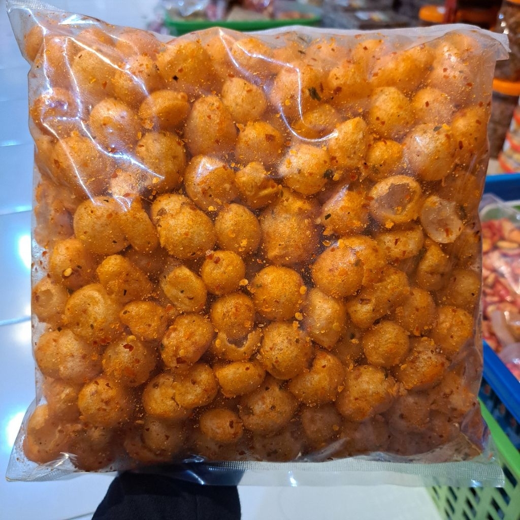 Cimol kering - Cimol pedas daun jeruk & original daun jeruk