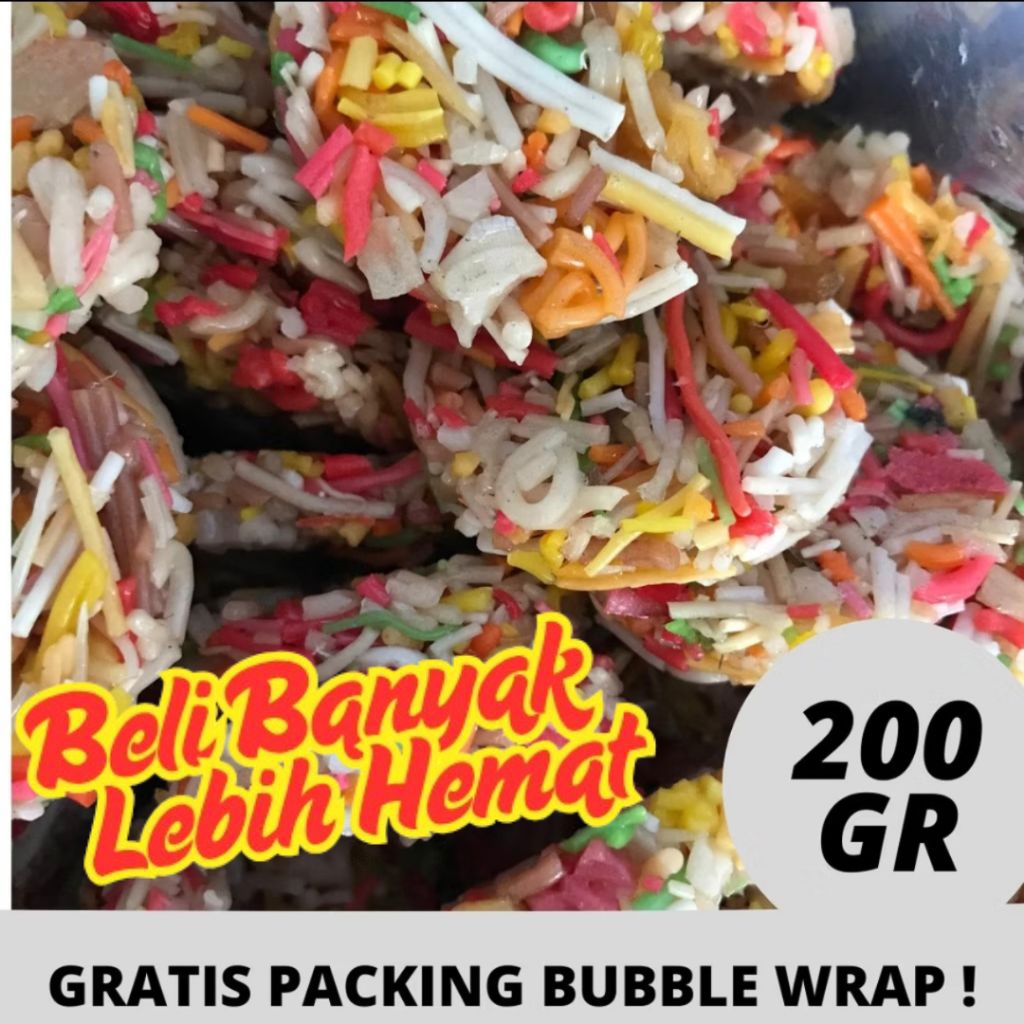 

KERUPUK SEBLAK MENTAH / KRUPUK KERING / KERIPIK KERUPUK GERANDONG 200GR