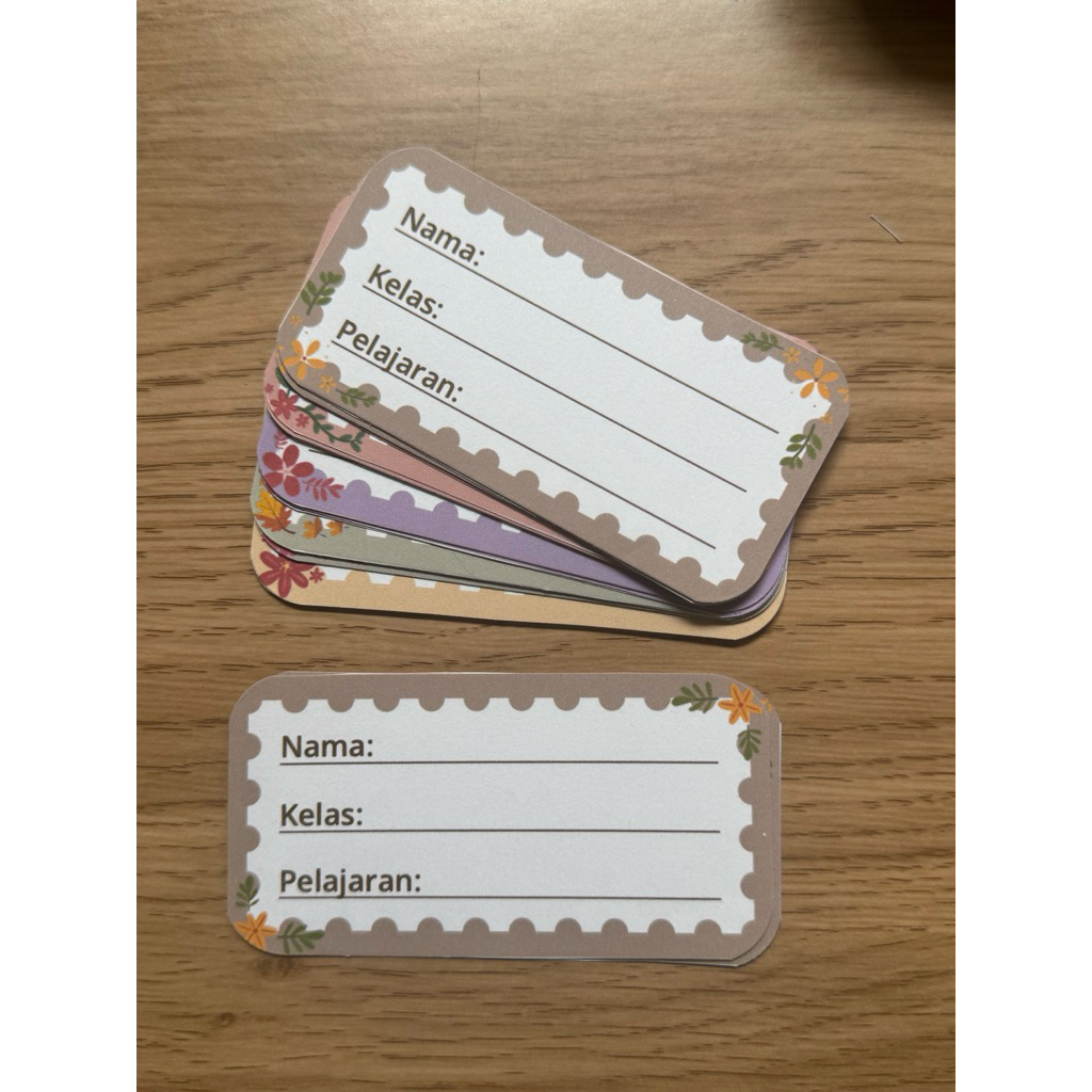 

READY STOCK Stiker Buku Pelajaran isi 25pcs