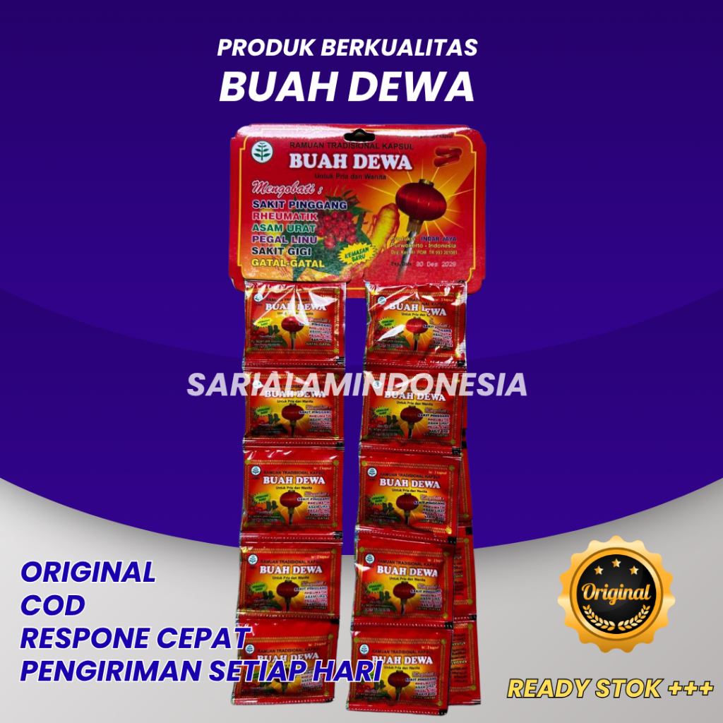 

Buah dewa kapsul asam urat original