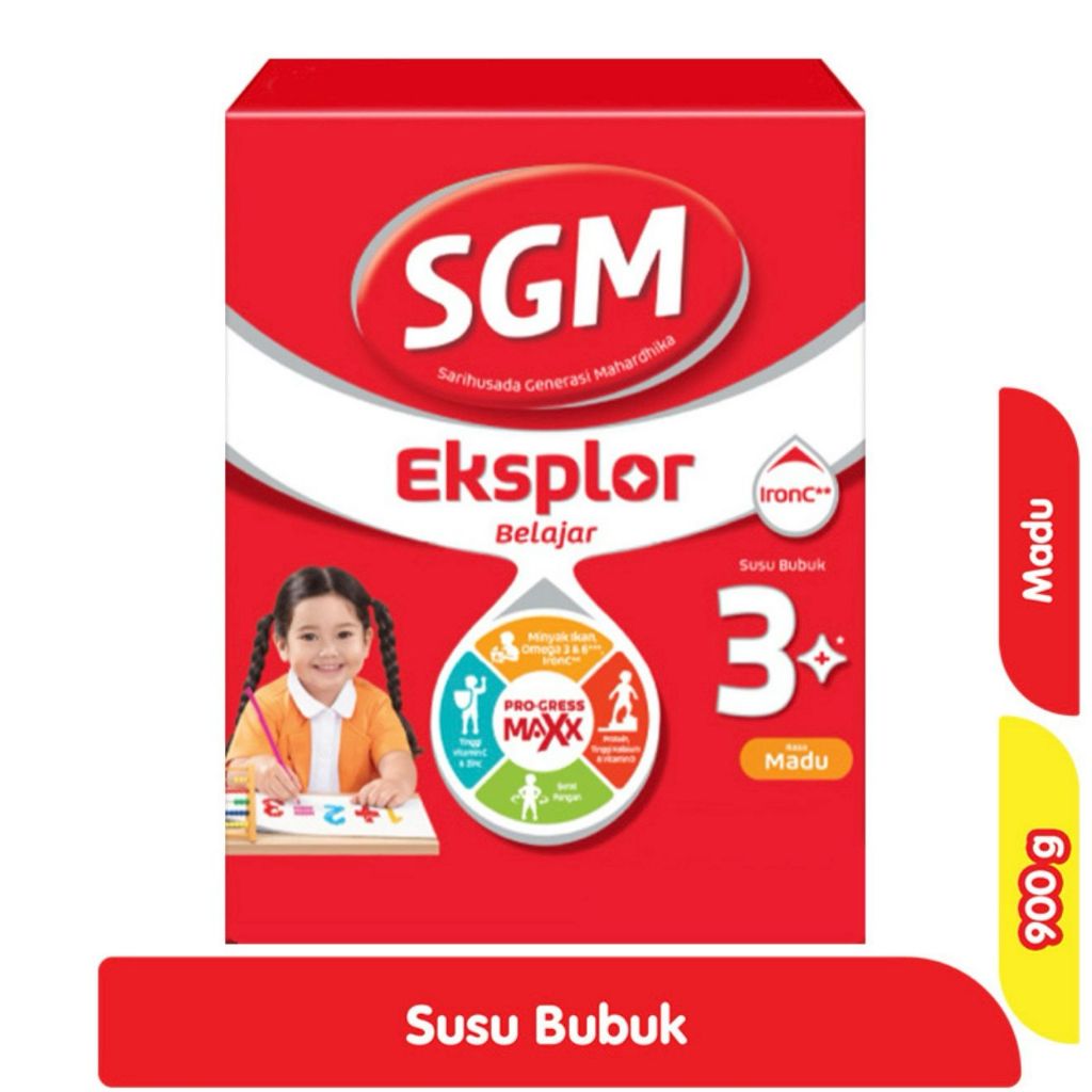 

SGM Eksplor 3+ IronC Susu Bubuk Pertumbuhan Anak Madu, Vanilla, Coklat 900 g