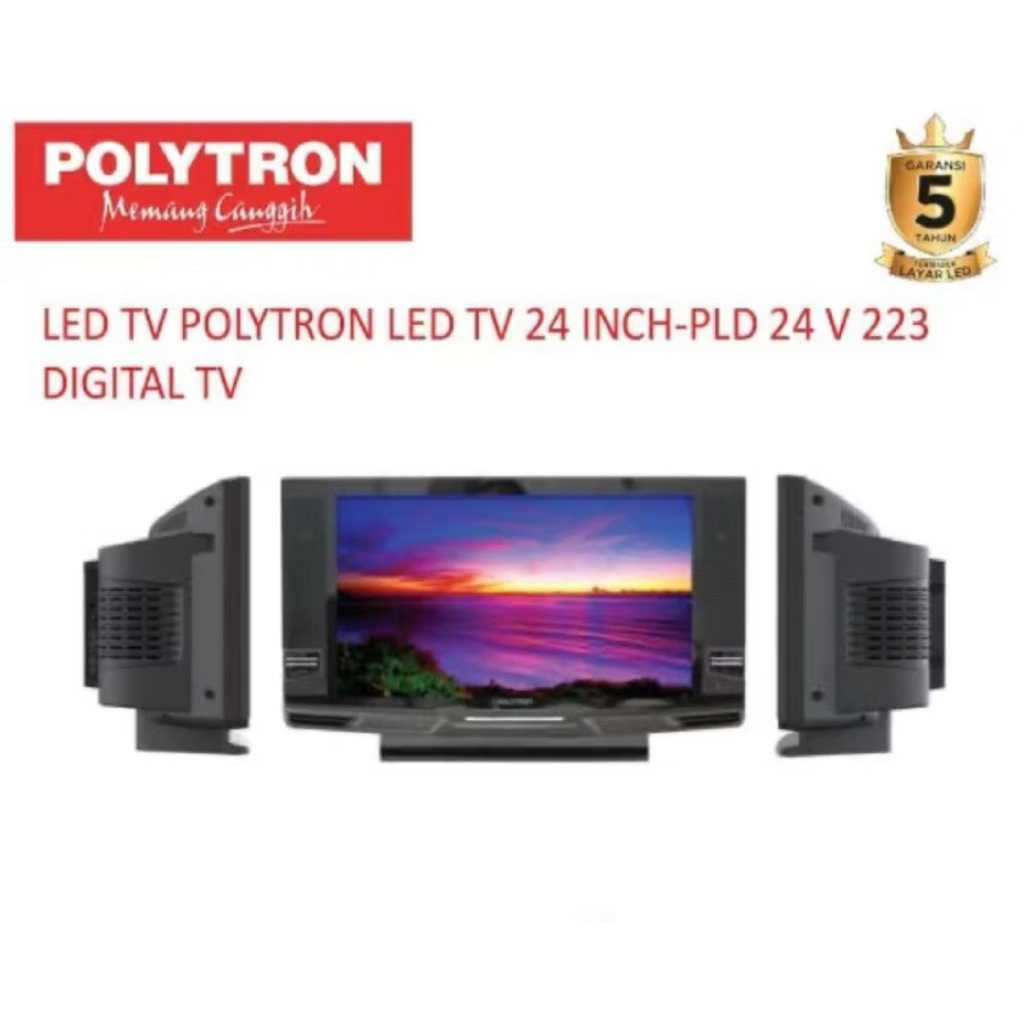 Tv polytron semi tabung 24inch/tv polytron 24v
