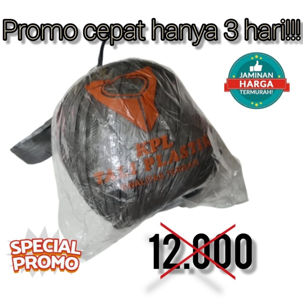 

Tali Rafia Rapia Plastik Hitam Anti Putus Tebal Kuat KPL