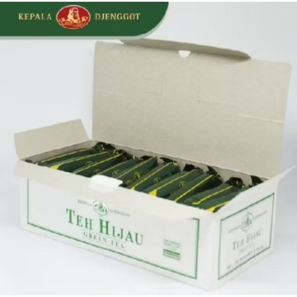 

teh hijau kepala djenggot kemasan ekonomis 50gr x 10sachet