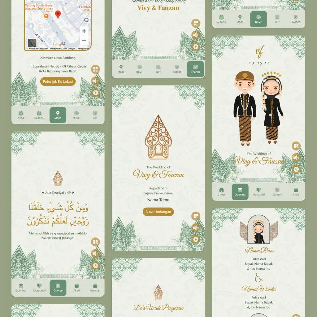 NEW Part 3 Undangan Pernikahan Digital, Undangan Website Simple Elegan Murah Express