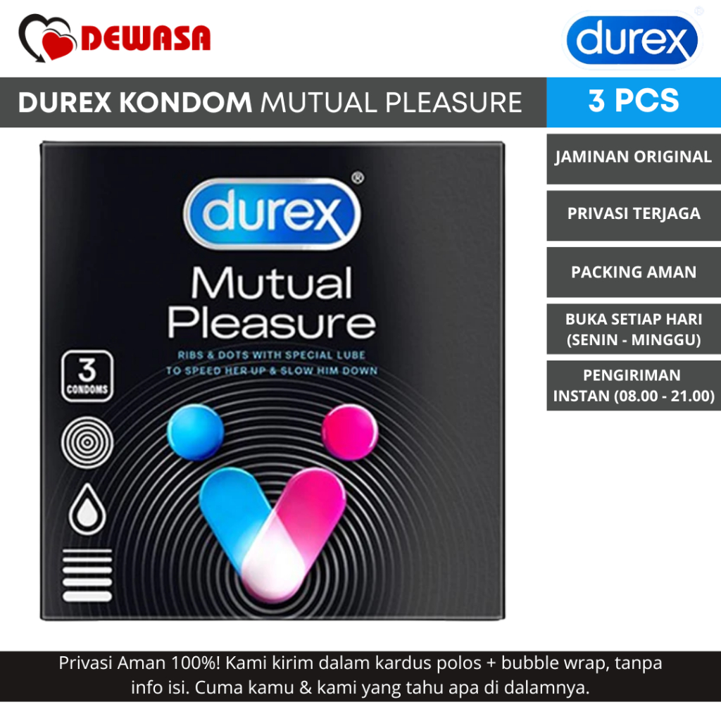 Durex Kondom Mutual Pleasure - 3 Pcs
