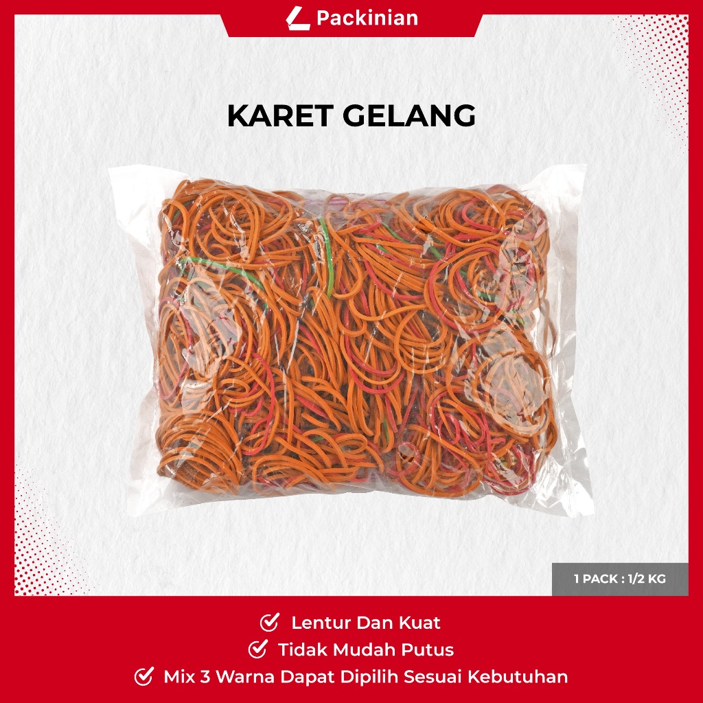 

KARET WARNA WARNI - 500 GRAM