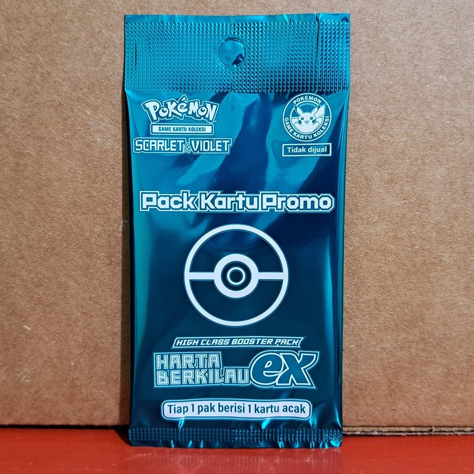 Pokemon Indonesia Shiny Treasure Harta Berkilau EX Booster Pack Promo Sealed New Pokemon TCG Card In