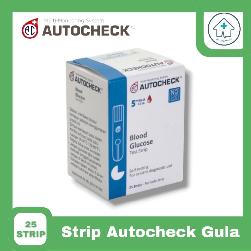 Strip Autocheck Gula Refill Autocheck Gula Isi Ulang Autocheck Gula