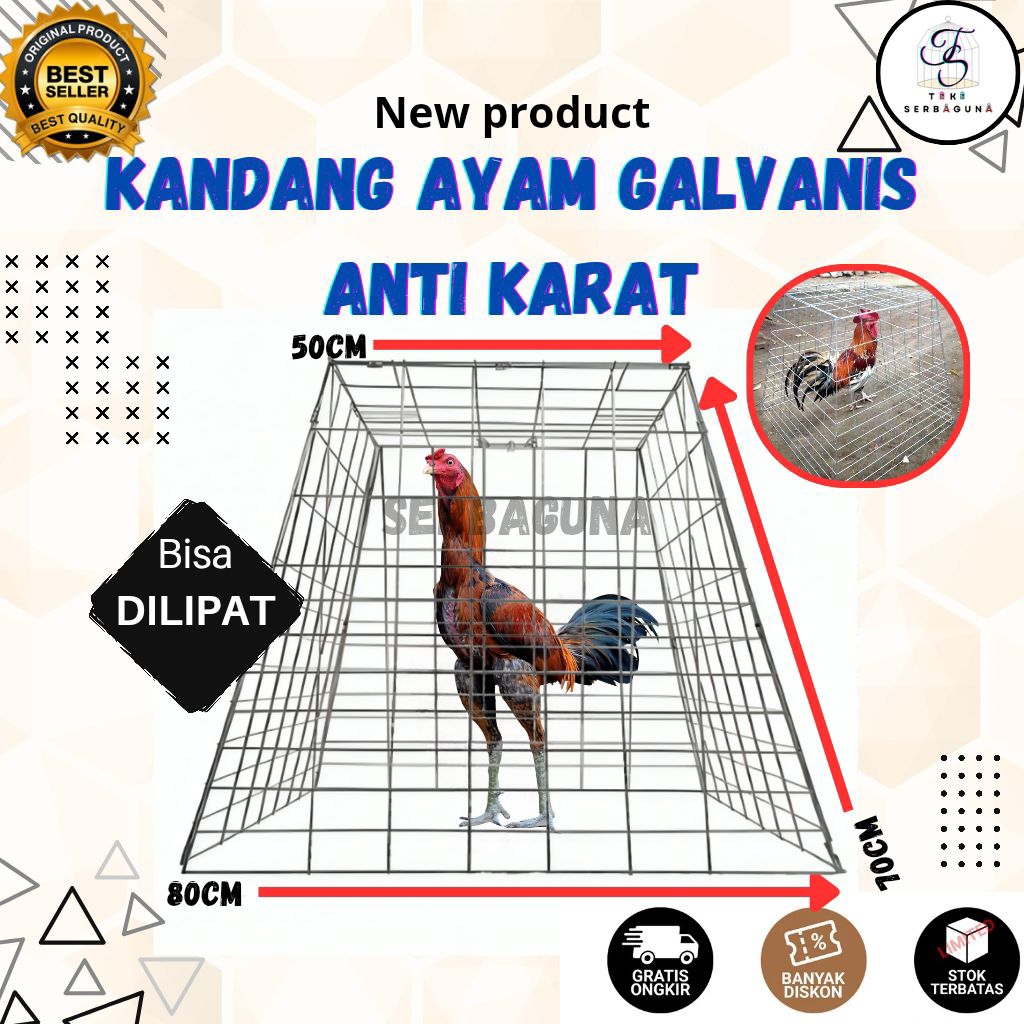 sangkar ayam piramid bahan galvanis/ kandang ayam piramid galvanis
