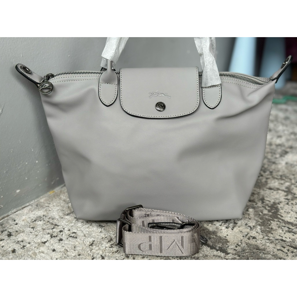 tas longsyong cuir grey