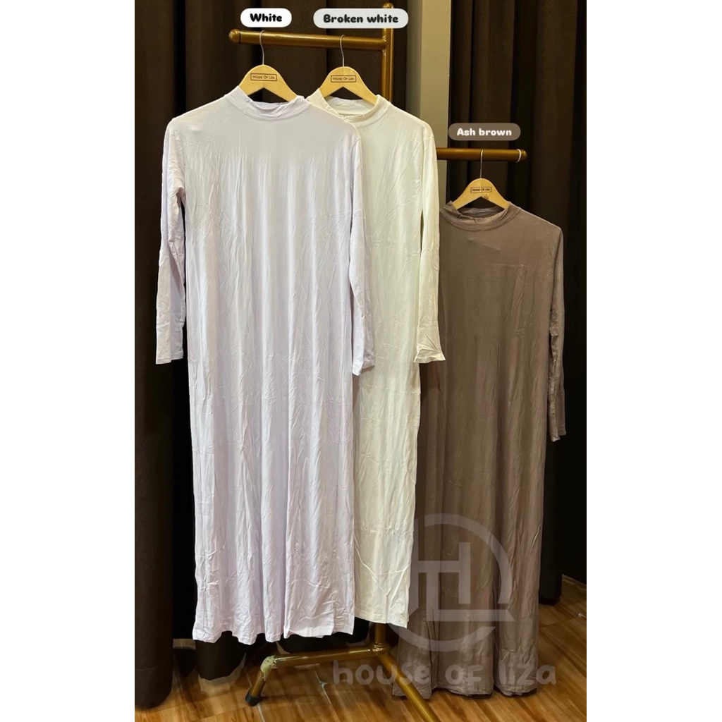 inner dress lengan panjang