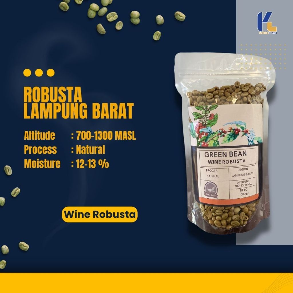 

kopi robusta green bean wine lampung barat
