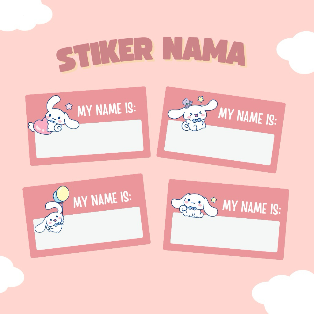 

Stiker Nama Anak / Stiker Sekolah Custom Anak / Label Nama High Quality