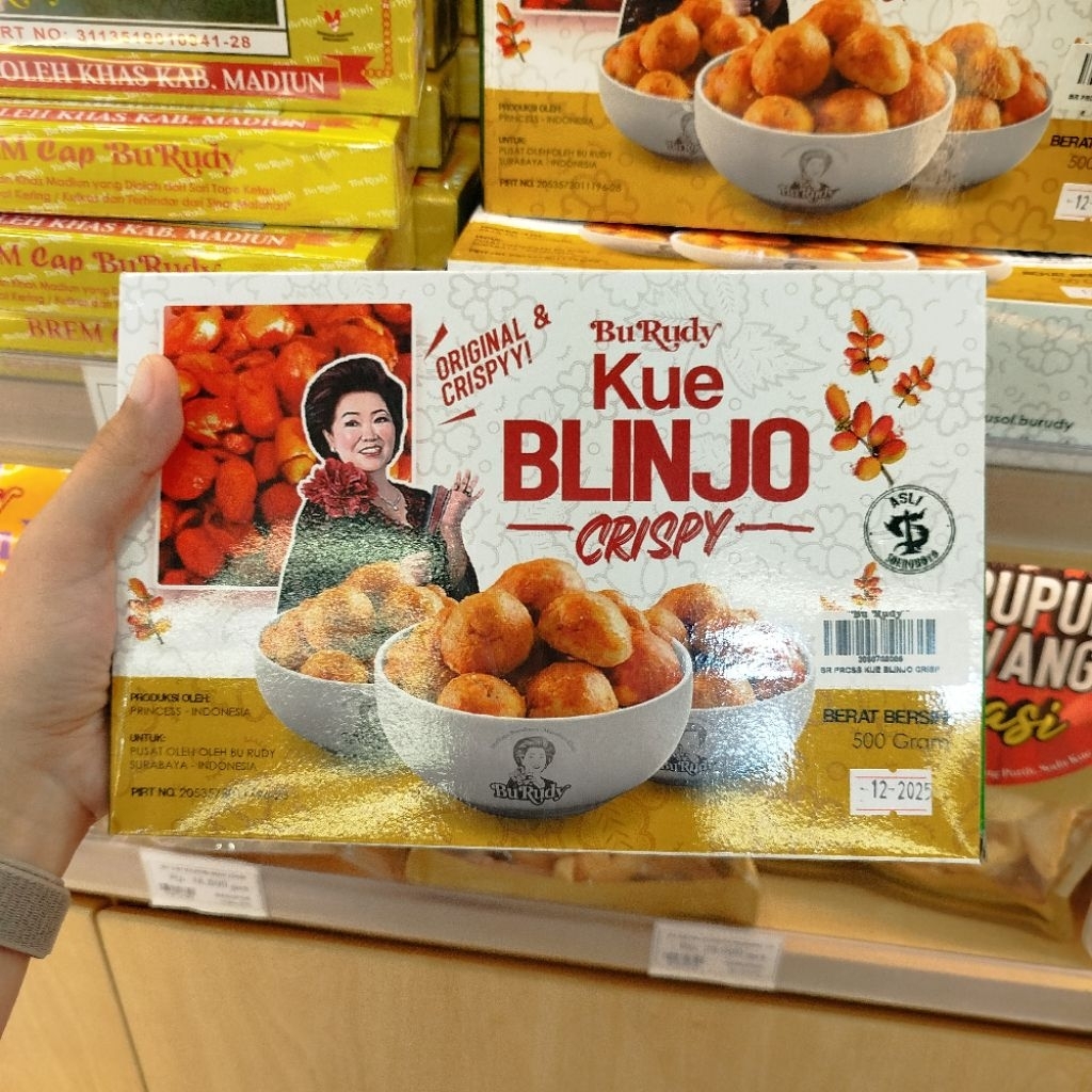 

Bu Rudy Kue Blinjo Crispy 500gr Exp. 12/2025