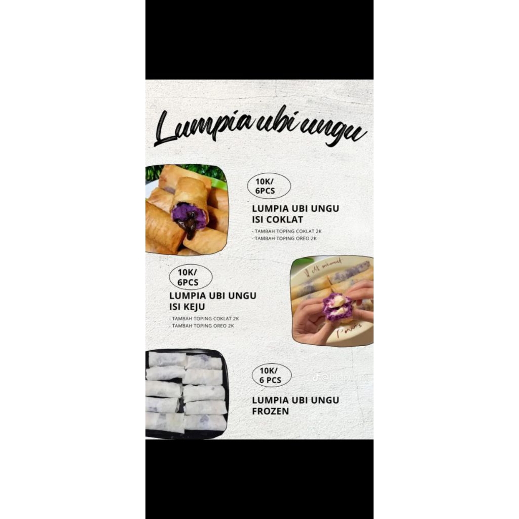 

lumpia ubi unggu