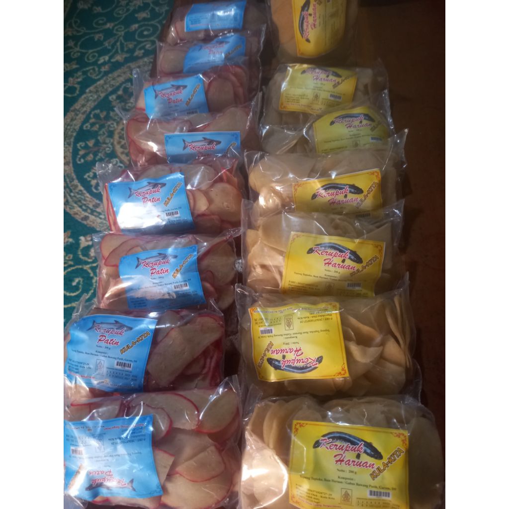 

kerupuk haruan dan patin