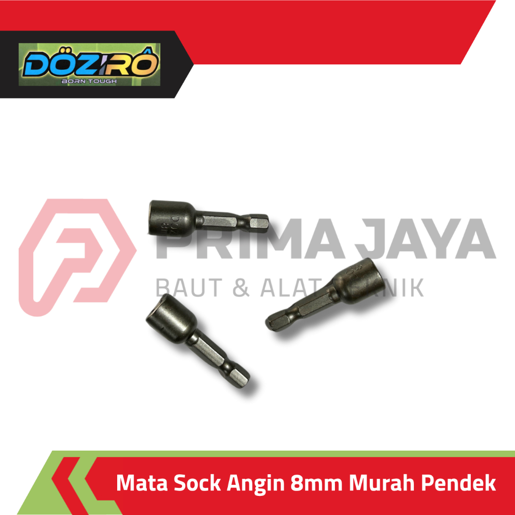 MATA SOCK ANGIN IMPACT / KUNCI SOCK ANGIN / IMPACT SOCKET 8 MM PENDEK DOZIRO (SATUAN)