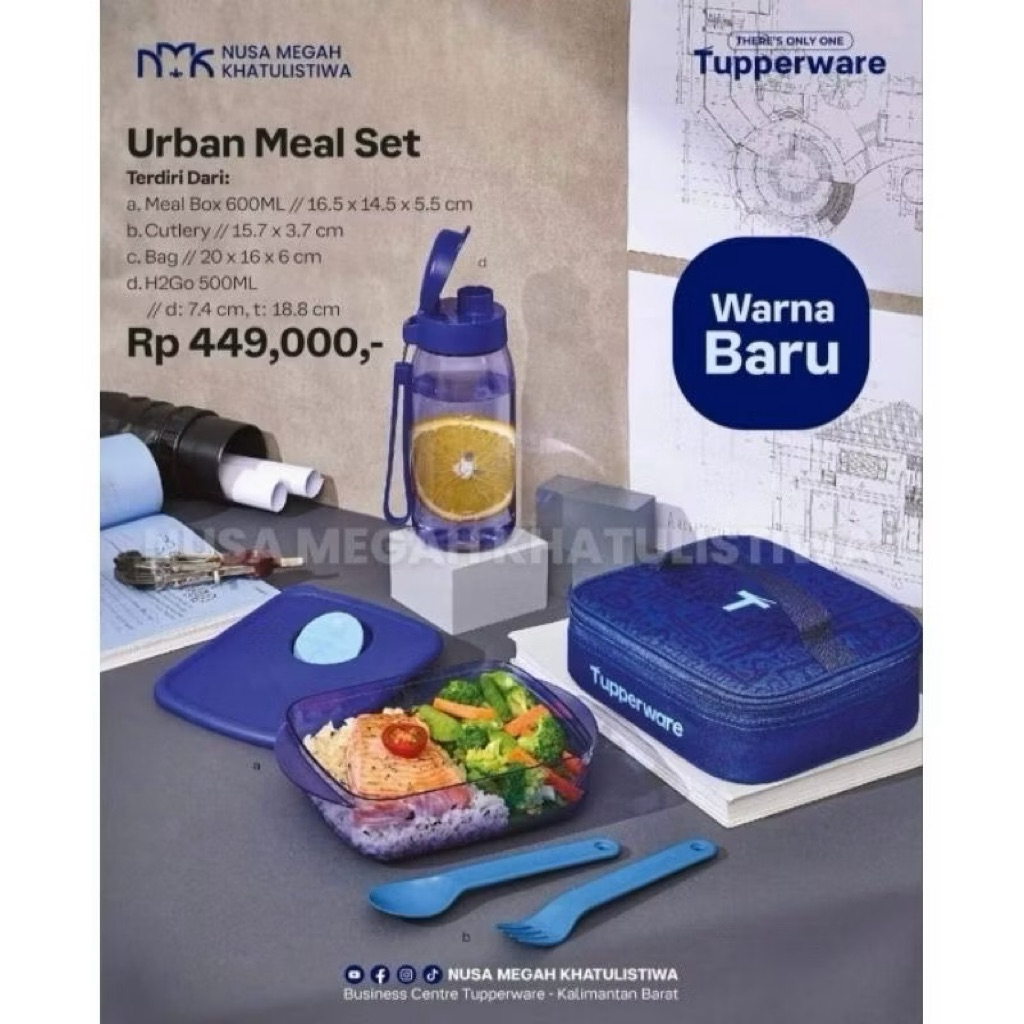 tempat bekal Tupperware