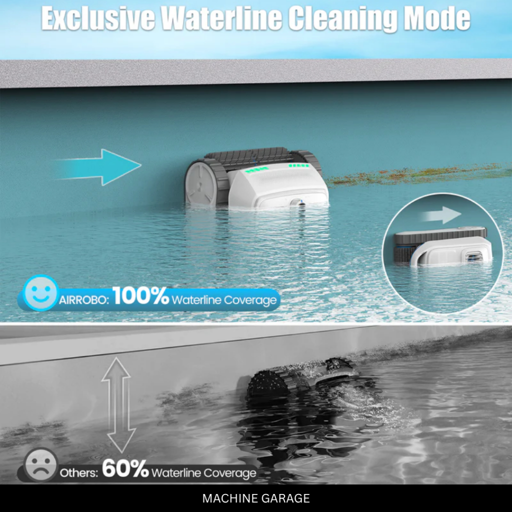 Robot Pembersih Kolam Renang Otomatis AIRROBO  PC200 Cordless Robotic Pool Cleaner Tanpa Kabel