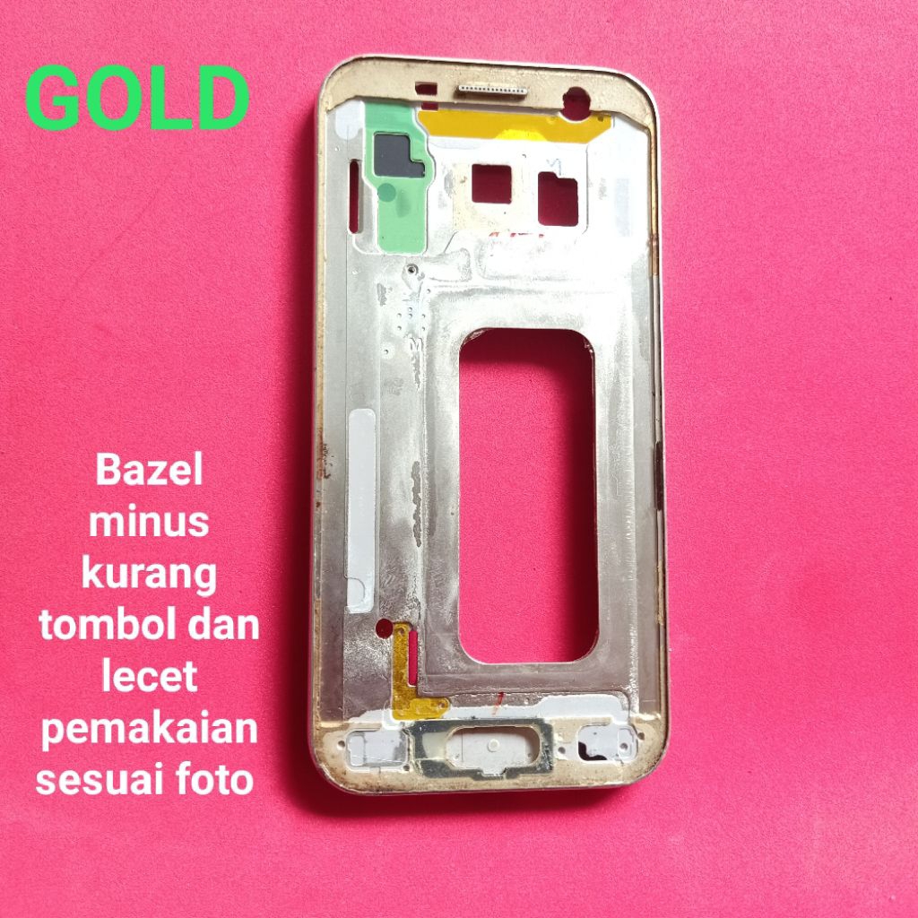 Bazel/ frame Samsung A3 2017 Bekas Copotan ORI minus kurang tombol dan lecet sesuai gambar