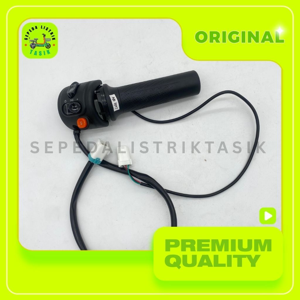 GRIP GAS SEPEDA LISTRIK UWINFLY T80 / SELIS 184 - ORIGINAL 100% - SPAREPART SEPEDA LISTRIK