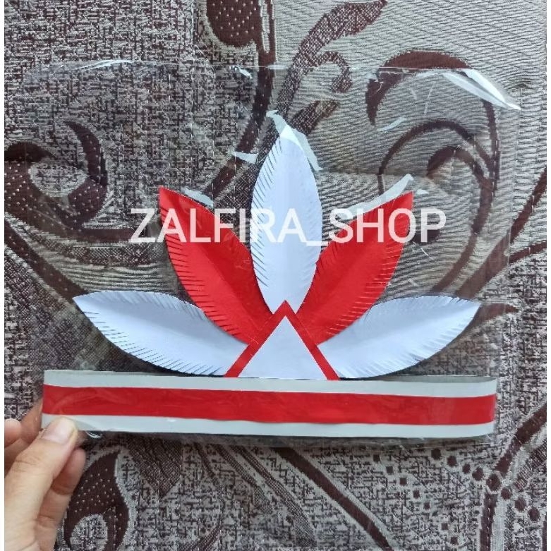 Mahkota Hiasan Kepala Karnaval Agustusan Merah Putih