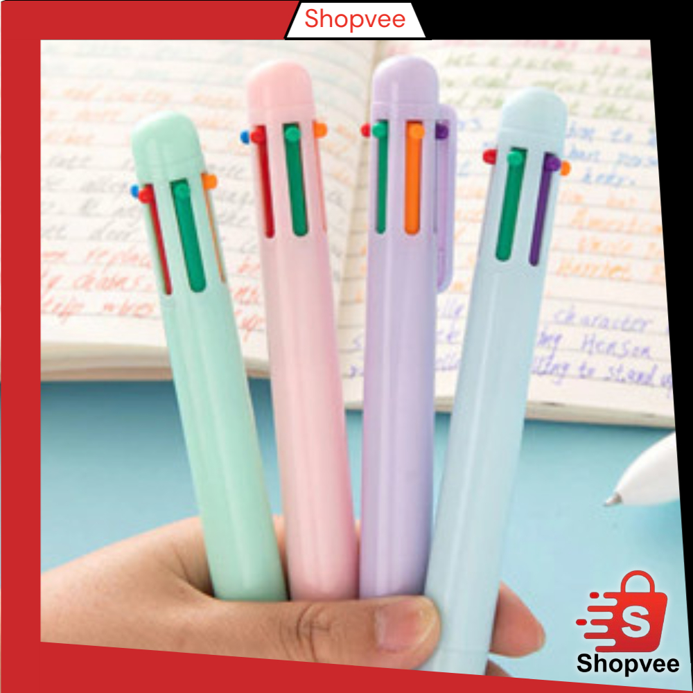 

Shopvee Pulpen Warna Mekanik Pastel Color / 6 In 1 Warna Pulpen Multicolor / Pulpen Warna Warni / Pulpen Sekolah Multicolor Y3438
