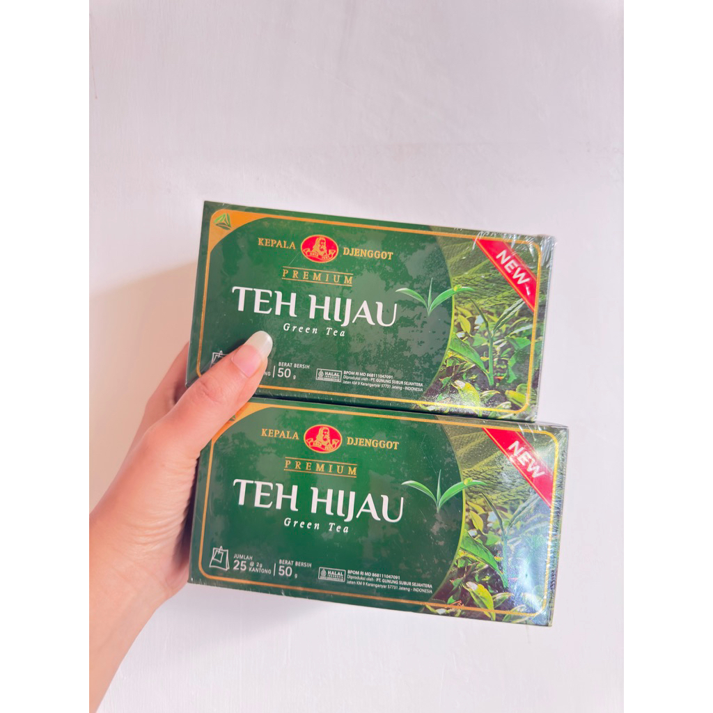 

2 Box Teh Hijau Premium Kepala Djenggot ( 2 x 50g x 25 ) Siap Seduh