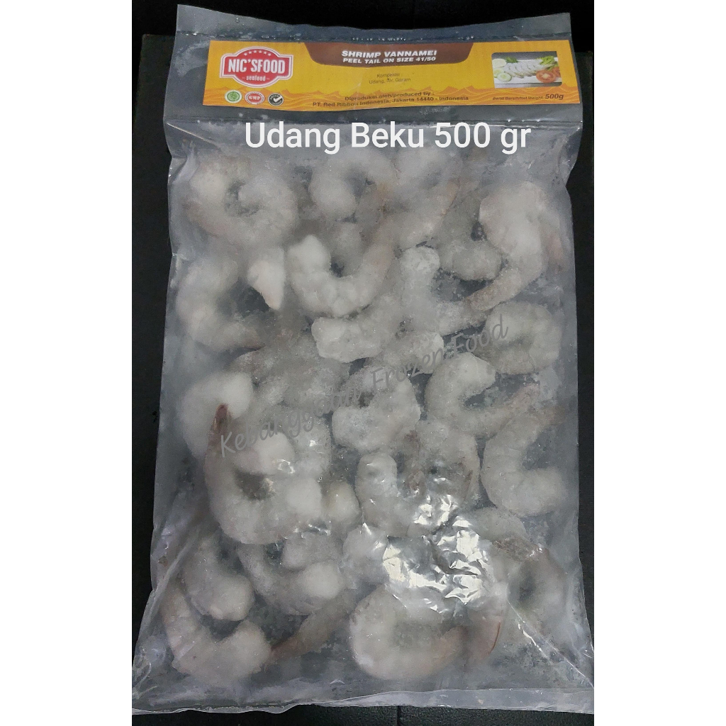 

Nic's Food Shrimp Vannamei Udang Kupas Fresh/Frozen 500 Gram - Kebanggaan Frozen Food Jakarta Barat