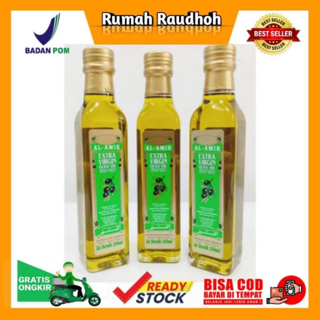 

MINYAK ZAITUN AL-AMIR EXTRA VINGIN OLIVE OIL ISI 250 ML IMPORT SPANYOL