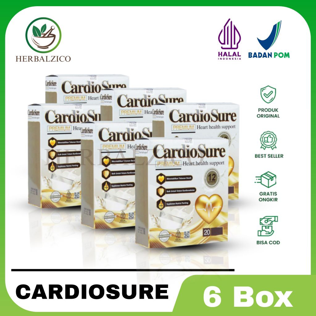 

Cardiosure Milk Original 6 Box Susu Kesehatan Jantung