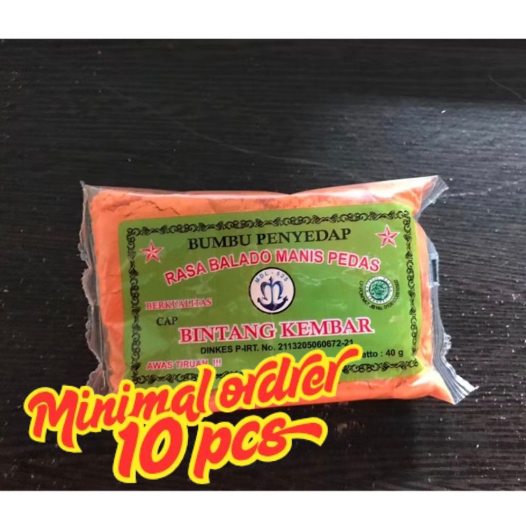 

BUMBU TABUR INSTANT / BUMBU MASAK ATOM BINTANG KEMBAR SIZE KECIL ATOOM SACHET BUBUK 40 GR BALADO (minimal 10 pcs)