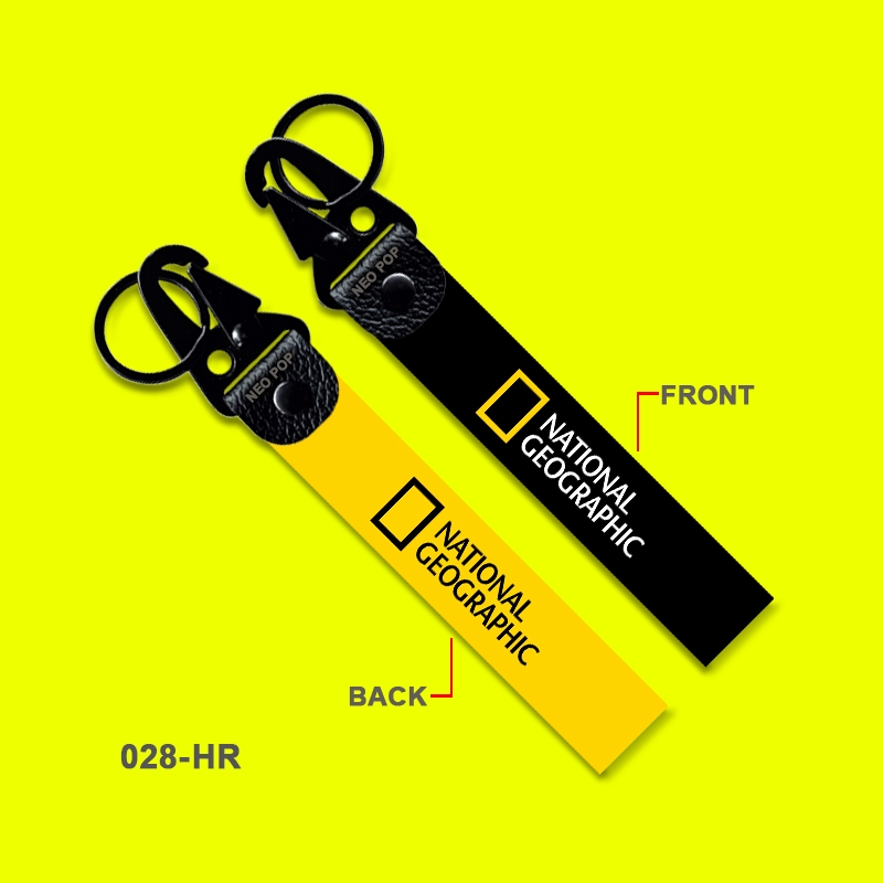 GANTUNGAN KUNCI PREMIUM LOGO NATIONAL GEOGRAPHIC KEYCHAIN NAT GEO NATGEO AKSESORIS BUKU NOVEL FILM D