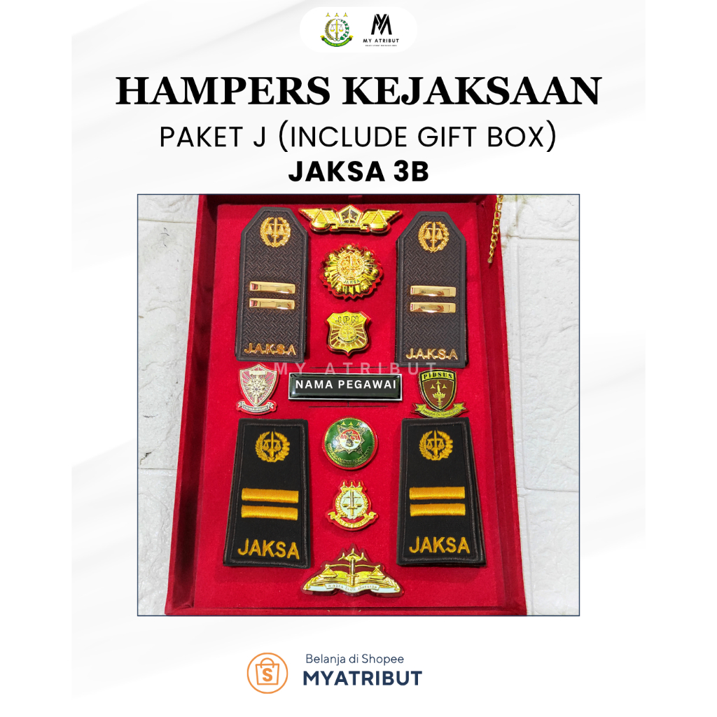 Paket Hampers Atribut Lengkap Gol 3B Jaksa | Atribut kejaksaan
