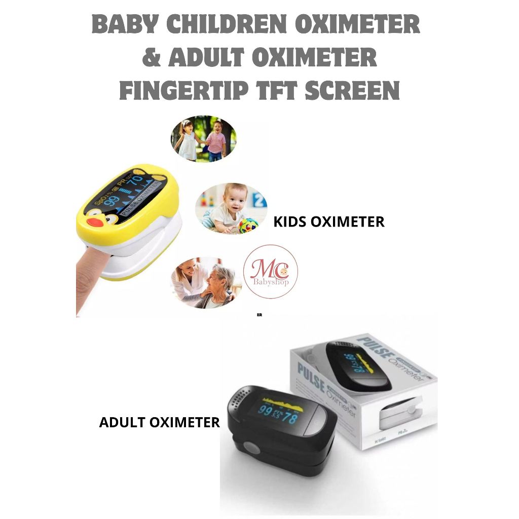 FINGERTIP OXIMETER BAYI ANAK/ BABY CHILDREN OXIMETER RECHARGEABLE/ FINGER OXIMETER OLET/TFT OXIMETER