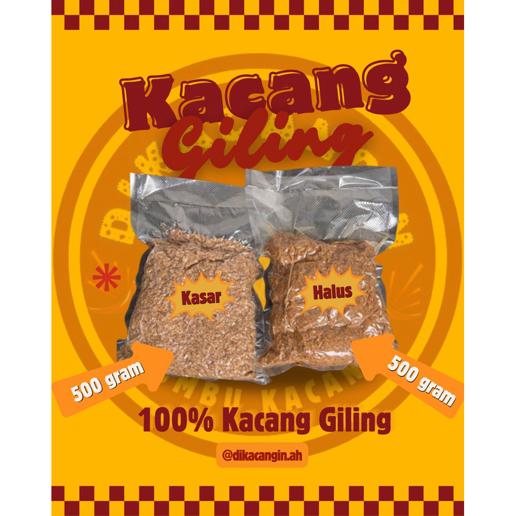 

500 GRAM Kacang Giling KASAR HALUS PREMIUM Giling Kacang Tanah