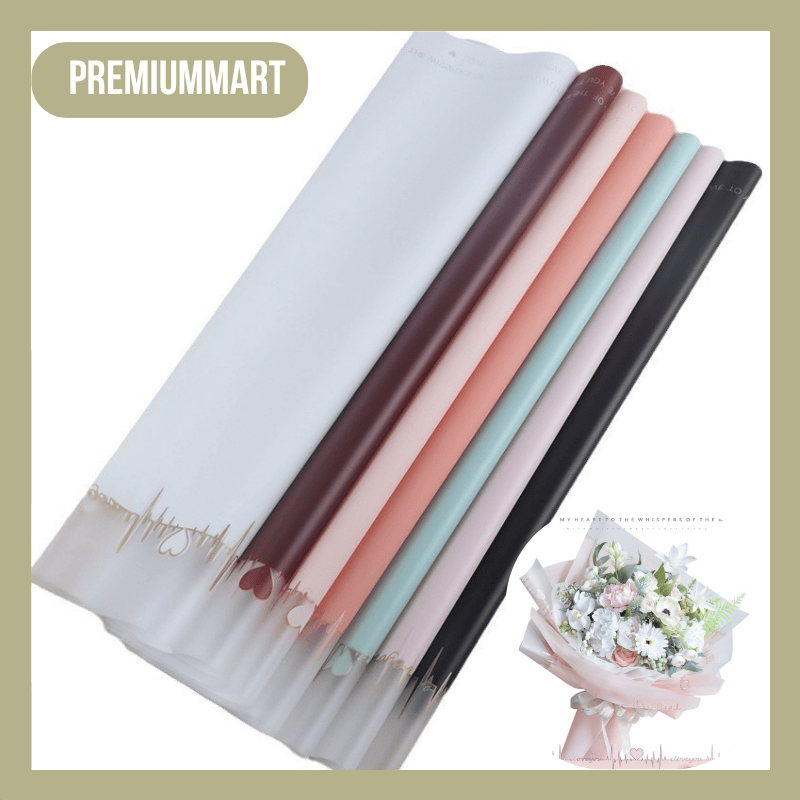 

KERTAS BUKET BUNGA CELLOPHANE MOTIF LOVE UNTUK ANNIVERSARY/ULANG TAHUN/ VALANTINE FLOWER WRAPPING PAPER KB025