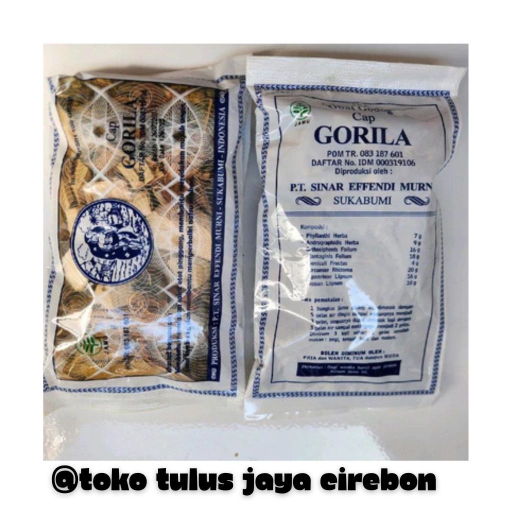 

Jamu Godok Gorila Cap Gorila (Kemasan Baru)