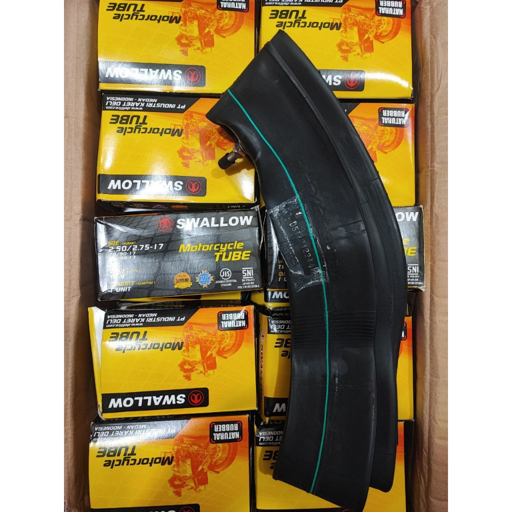 SNI Ban Dalam SWALLOW 250/275-17 Ban DALAM Motor Ukuran { 80/90-17 } REVO, SUPRA, JUPITER, SUPER CUB