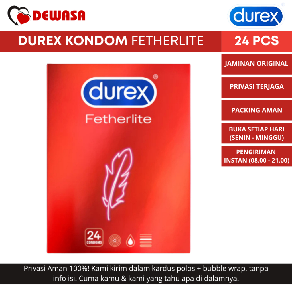 Durex Kondom Fetherlite - 24 Pcs