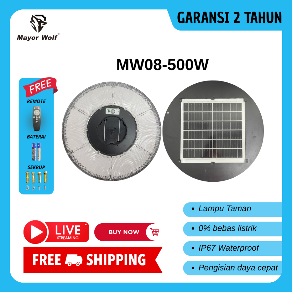 Lampu Tenaga Surya Outdoor Lampu Jalan Panel Surya Lampu Solar Lampu Taman Panel Surya UFO