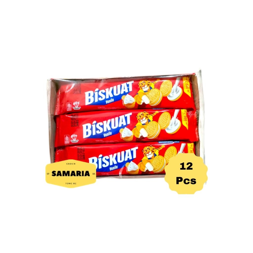 

1 Pak Biskuat Golden Rasa Vanilla Kemasan 35 Gram (Isi 12 Pcs)