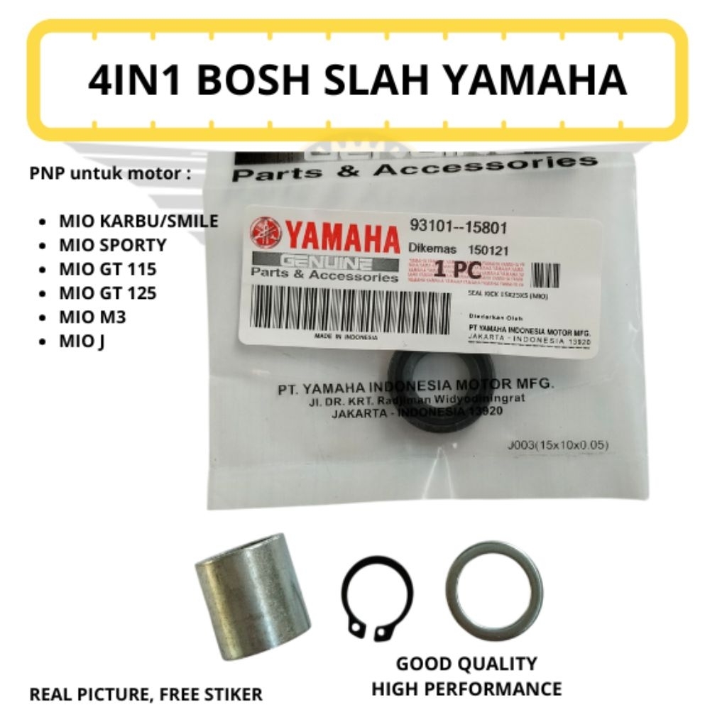 set 4 in 1 bosh as selah dan seal kick stater yamaha mio sporty soul karbu mio j m3