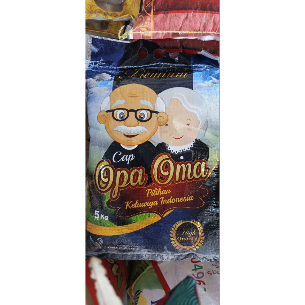 

[ 5 Kilogram ] Beras Cap Opa Oma Pilihan Keluarga Indonesia Beras PREMIUM