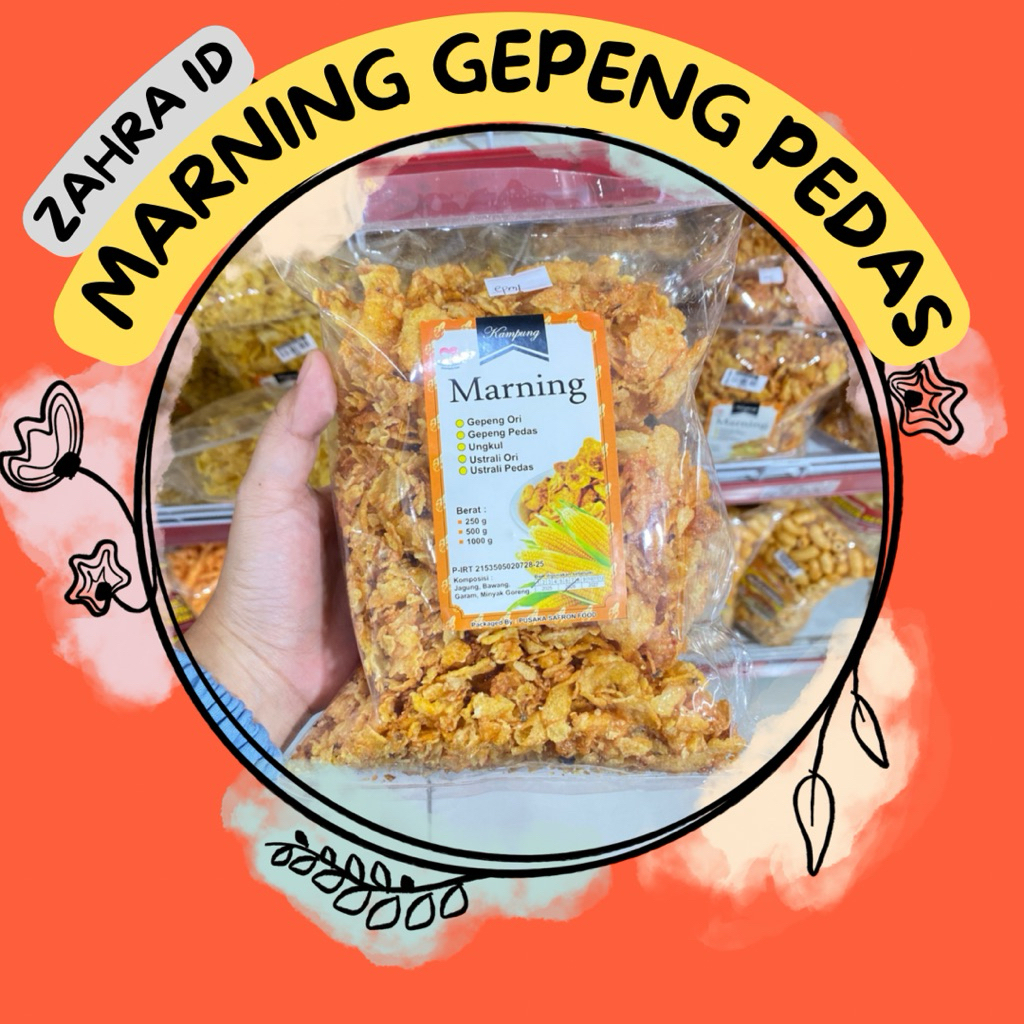 

250gr MARNING GEPENG PEDAS & ORIGINAL - CAMILAN OLEH-OLEH KELUARGA RAMADHAN LEBARAN HARI RAYA