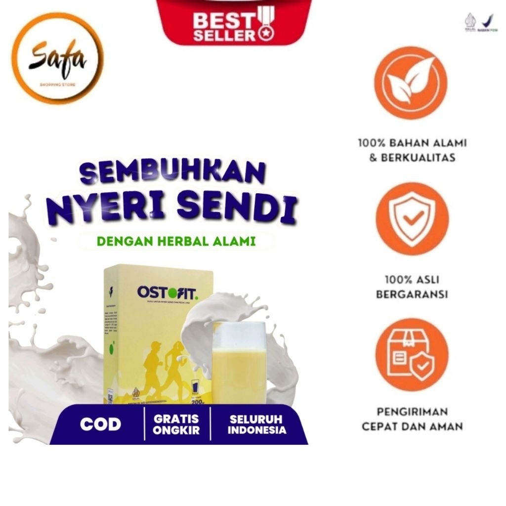 

-1 BOX Susu Herbal SerbukAtasi Nyeri Sendi dan Tulang Dengan Bahan Alami [ OSTOFIT ]