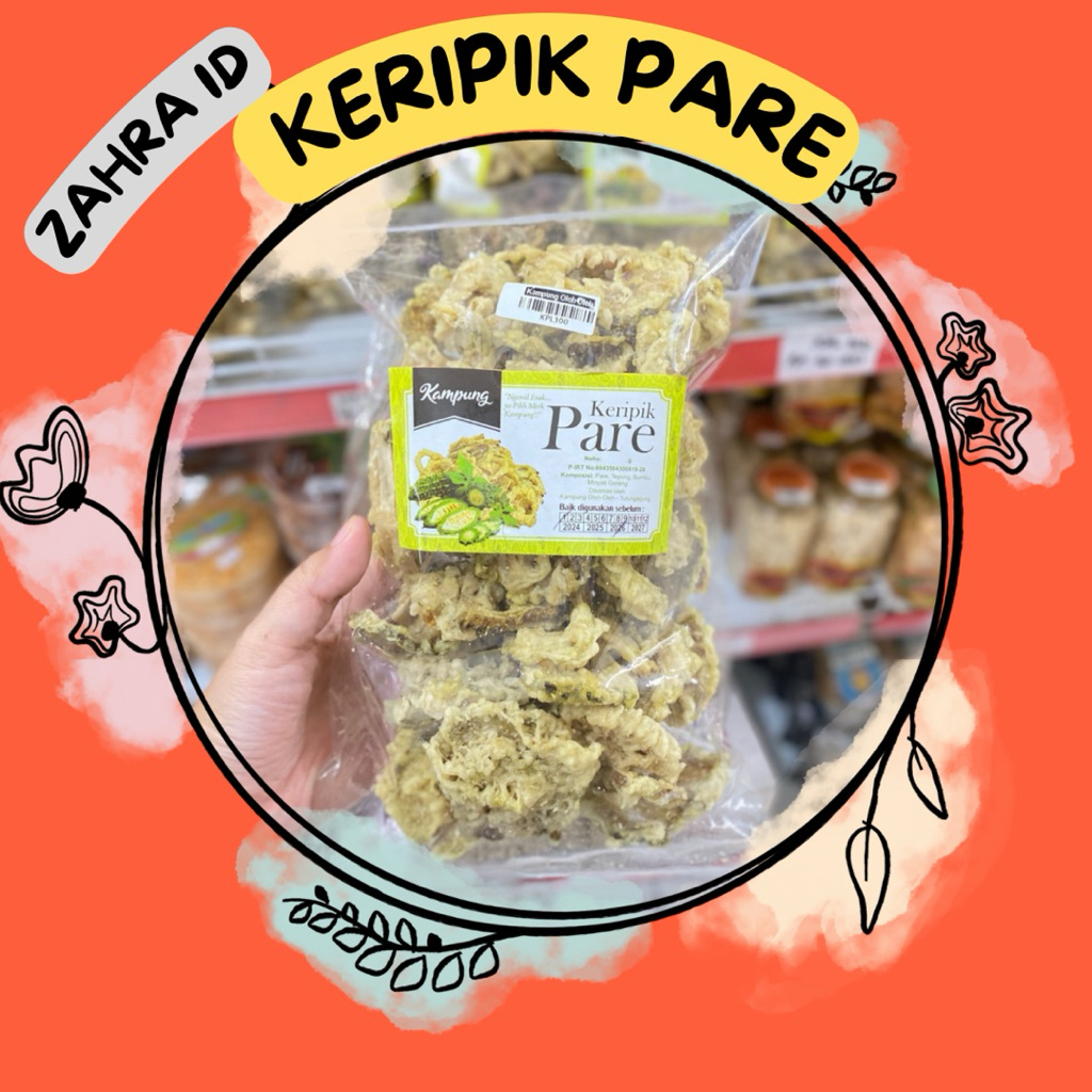 

200gr/300gr KERIPIK PARE TIDAK PAHIT - CEMILAN SEHAT TRADISIONAL - KAMPUNG OLEH-OLEH TULUNGAGUNG