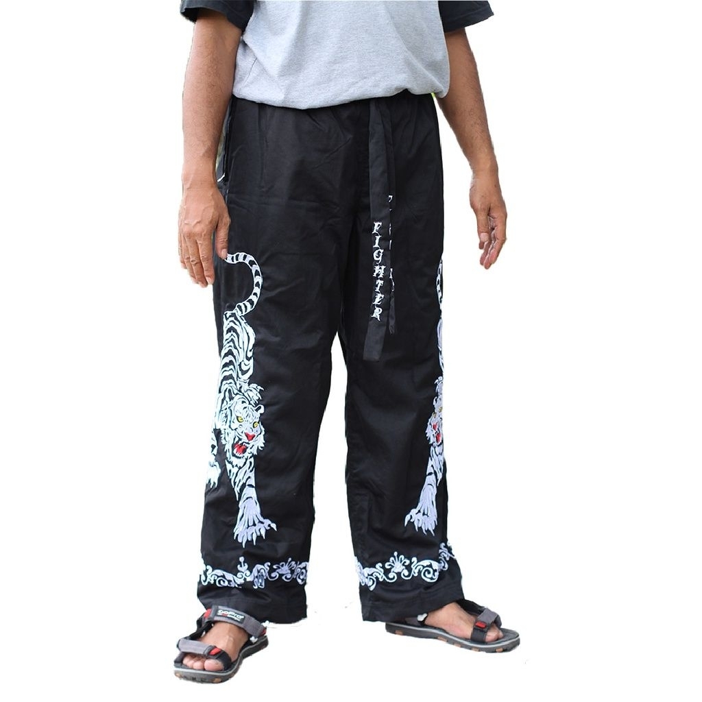 [CODE C1 ]CELANA SILAT BORDIR MACAN PUTIH