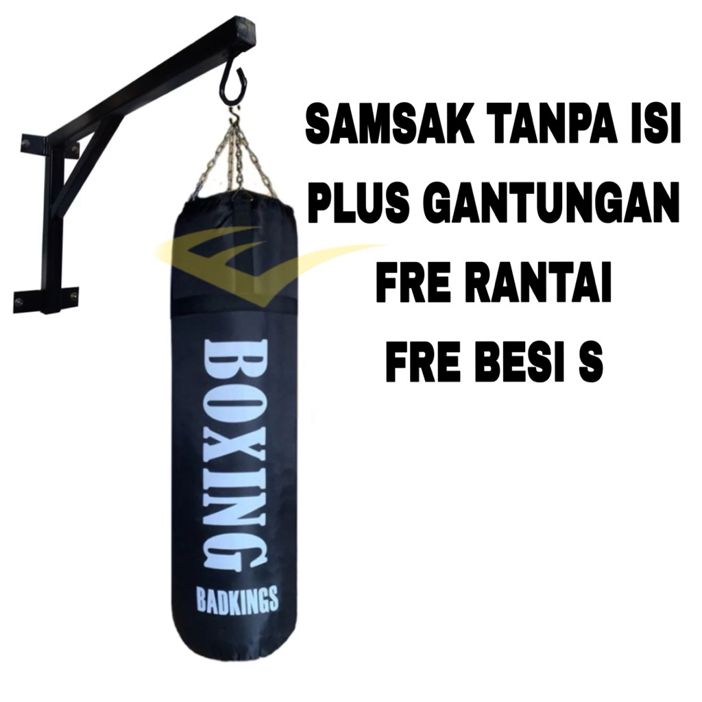samsak tinju Tanpa Isi+gantungan samsak tinju alat olahraga muaythai MMA boxing